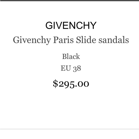 Givenchy Paris Slide Sandal EU 38 - Picture 2 of 5